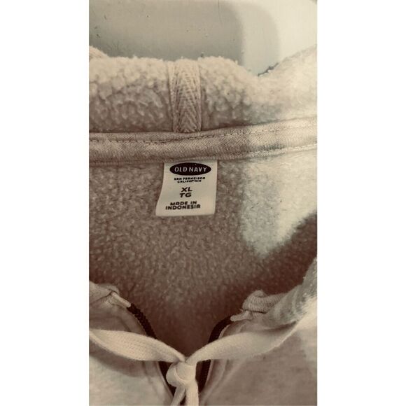 Old Navy Stay True Off White Hoodie Zip Up Womens SZ XL - Picture 3 of 9